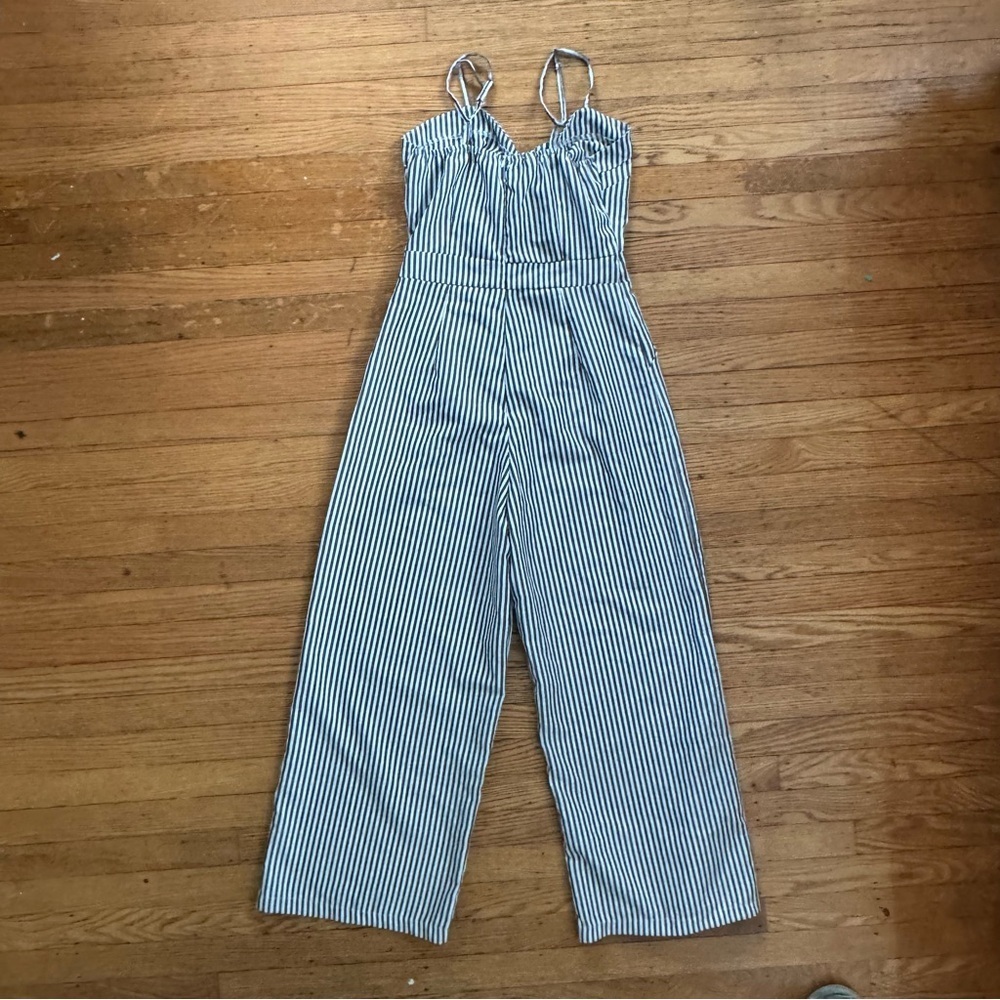 Women’s Jumpsuit Blue and White Size S Casual, Romper,‎ Relaxed, Comfy - Picture 8 of 10